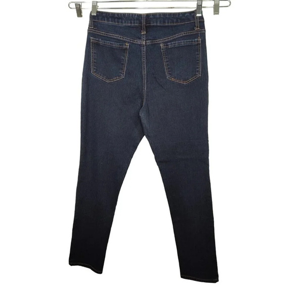No Boundaries Jeggings Button Fly Skinny Juniors Size 15 Dark Wash Blue Pockets - Picture 3 of 6